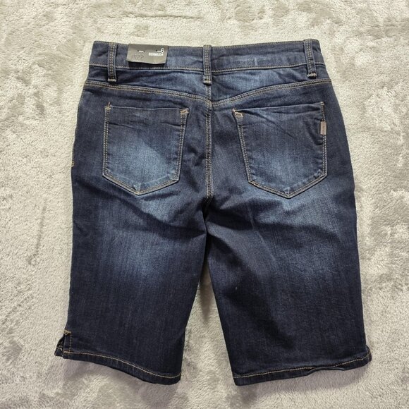 1822 Denim Bermuda Shorts Womens 6 Blue Vintage Stretch Classic Mid Rise Jeans - Picture 2 of 14